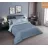 Lenjerie de pat Cottony SLPSL HRIZOLIT (R), 2 persoane Euro, Satin de Lux, Albastru deschis