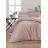 Lenjerie de pat Cottony SLPSL PINK UNITON, 2 persoane Euro, Satin de Lux, Roz