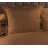 Lenjerie de pat Cottony SLPSL SATIN BROWN UNITON, 2 persoane Euro, Satin de Lux, Maro