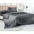 Lenjerie de pat Cottony SLPSL SATIN DE LUX CHARCOAL UNITON, 2 persoane Euro, Satin de Lux, Charcoal