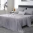 Lenjerie de pat Cottony SLPSL SATIN DE LUX GRAY UNITON, 2 persoane Euro, Satin de Lux, Gri