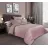 Lenjerie de pat Cottony SLPSL SATIN DE LUX MOUVE MOCCA UNITON, 2 persoane Euro, Satin de Lux, Mov, Mocca