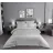 Lenjerie de pat Cottony SLPSL SATIN LIGHT GRAY UNITON, 2 persoane Euro, Satin de Lux, Gri deschis
