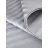 Lenjerie de pat Cottony SLPSL STRIPE SATIN LIGHT GRAY N9, 2 persoane Euro, Satin de Lux, Gri deschis