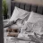 Lenjerie de pat Cottony SLPSL STRIPE SATIN LIGHT GRAY N9, 2 persoane Euro, Satin de Lux, Gri deschis