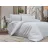 Lenjerie de pat Cottony SLPSL STRIPE SATIN PERLA ALBA, 2 persoane Euro, Satin de Lux, Alb
