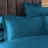 Lenjerie de pat Cottony SLPP TURCOAZ UNITON, 2 persoane Euro, Satin de Lux, Turcoaz