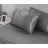 Lenjerie de pat Cottony SLPSL SATIN DE LUX CHARCOAL UNITON, 2 persoane, Satin de Lux, Gri