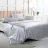 Lenjerie de pat Cottony SLPSL GRAY UNITON, 2 persoane, Satin de Lux, Gri