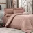 Lenjerie de pat Cottony SLPSL STRIPE SATIN BROWN NR 8, 2 persoane, Satin de Lux, Maro