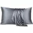 Постельное белье (комплект) Cottony SLPSL SATIN DE LUX CHARCOAL UNITON, Полуторный, Сатин Lux, Серый