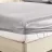 Lenjerie de pat Cottony SLPSL SATIN DE LUX GRAY UNITON, 1 persoana, Satin de Lux, Gri