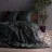 Lenjerie de pat Cottony SLPSL STRIPE SATIN BLACK, 1 persoana, Satin de Lux, Negru