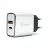 Incarcator masina HELMET Wall Charger 20W USB/Type-C QC3.0, Silver