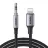 Cablu UGREEN LIGHTNING TO 3.5MM AUX ALUMINUM SHELL WITH BRAIDED (1M) US315, BLACK