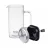 French-press RESTO 90504, GLASS, 1 L, AKZENT, 0.8 l, Sticla borosilicata, Transparent, Negru