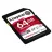 Card de memorie KINGSTON CANVAS REACT PLUS (SDR2/64GB), SD 64GB, Class10 UHS-II U3 (V90)