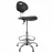 Fotoliu de birou DP LABORANT GTS RING BASE, Piele eco, Negru