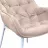 Scaun DP LOTUS, Catifea, Capucino + White legs