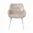 Scaun DP LOTUS, Catifea, Capucino + White legs