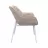 Scaun DP LOTUS, Catifea, Capucino + White legs