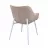 Scaun DP LOTUS, Catifea, Capucino + White legs