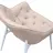 Scaun DP LOTUS, Catifea, Capucino + White legs
