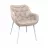 Scaun DP LOTUS, Catifea, Capucino + White legs