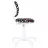 Fotoliu AG KENDI GTS ALB SPR-10, Plastic, Stofa, Gazlift, Negru, Alb