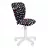Fotoliu AG KENDI GTS ALB SPR-10, Plastic, Stofa, Gazlift, Negru, Alb