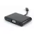 Cablu video Cablexpert 3-IN-1 TYPE-C TO VGA/USB3.0/TYPE-C SOCKETS, CABLE 0.15M