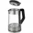 Ceainic electric POLARIS PWK 1725CGLD Wifi IQ Home, 1.7 l, 2200 W, Wi-Fi, Sticla, Transparent, Inox