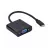 Cablu video Cablexpert TYPE-C TO VGA SOCKET 0.15M , 1080P FHD AT 60 HZ, A-CM-VGAF-01
