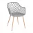 Scaun DP SL-7019~GREY+BLACK LEG, Plastic, Negru