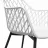 Scaun DP SL-7019~WHITE+BLACK LEG, Plastic, Alb, Negru