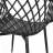 Scaun DP SL-7019~BLACK+BLACK LEG, Plastic, Metal, Black
