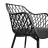 Scaun DP SL-7019~BLACK+BLACK LEG, Plastic, Metal, Black