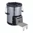 Plita electrica BACKER BCR2331 DRAGON OUTDOOR B, 1 arzator, Inox, Control mecanic, Argintiu