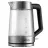 Ceainic electric GORENJE K17GED, 1.7 l, 2200 W, Transparent, Inox, Negru