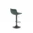 Scaun de bar AG H95 HOKER, Otel, Negru, Verde