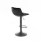 Scaun de bar AG H95 HOKER, Otel, Negru