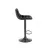 Scaun de bar AG H95 HOKER, Otel, Negru