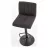 Scaun de bar AG H89 HOKER, Metal, Negru, Gri