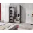 Dulap cu usi glisante Ambianta HAPPY 2.0 M, PAL melaminat, Grafit, 200x200x58.3