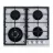 Plita incorporabila cu gaz WOLSER WL-KF 6400 GREY GLASS FFD, 4 arzatoare, Arzator Wok, Sticla calita, Gri