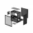 Carcasa fara PSU DEEPCOOL Micro-ATX Case, CH370, with Side-Window (Tempered Glass SidePanel) Magnetic, without PSU, Pre-installed: Rear 1x120mm fan, Retractable Headset holder, GPU holder, Dust filters, Quick-release SSD mounting, 2xUSB3.0. 1xAudio, Black