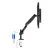 Suport pentru monitor AOC Arm for 2 monitors 13"-31.5" - AOC AD110DX with integrated USB Hub, Black, USB Hub: USB-C + USB3.0, Desk Clamp/Grommet, Aluminum structure, Gas spring, Height adjustment, Max.Load: 2-9kg, Tilt: '-90°~+85°, Swivel:180°, Rotation: 360°, Hidden cable m