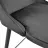 Scaun de bar DP CLASIC SMALL~BLACK+BLACK LEGS, Catifea, Negru
