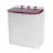 Masina de spalat rufe semiautomata NOBELTEK NSWM 5.3R, 5/3 kg, 1350 RPM, Alb, Rosu
