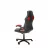 Fotoliu de birou AG BERKEL, Piele eco, Tilt, Negru, Rosu